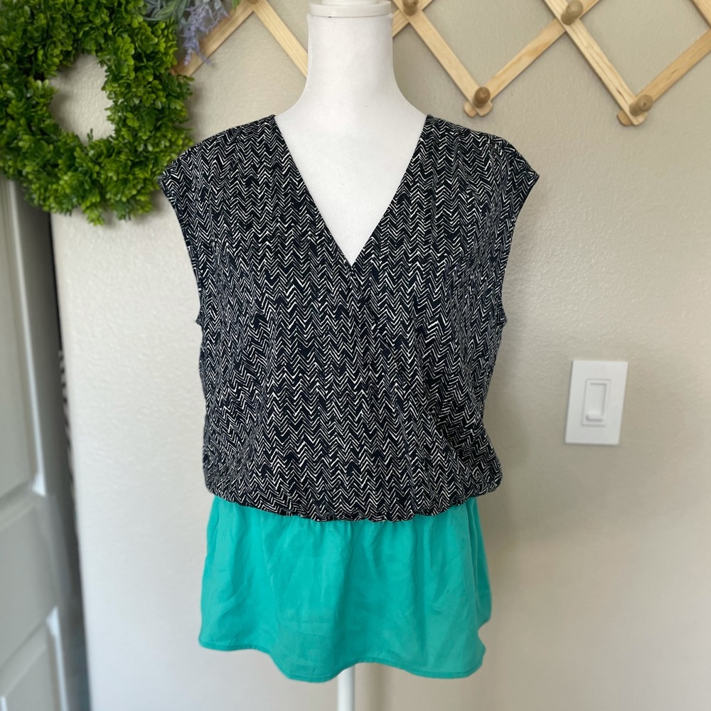 Ann Taylor V-Neck Wrap Blouse